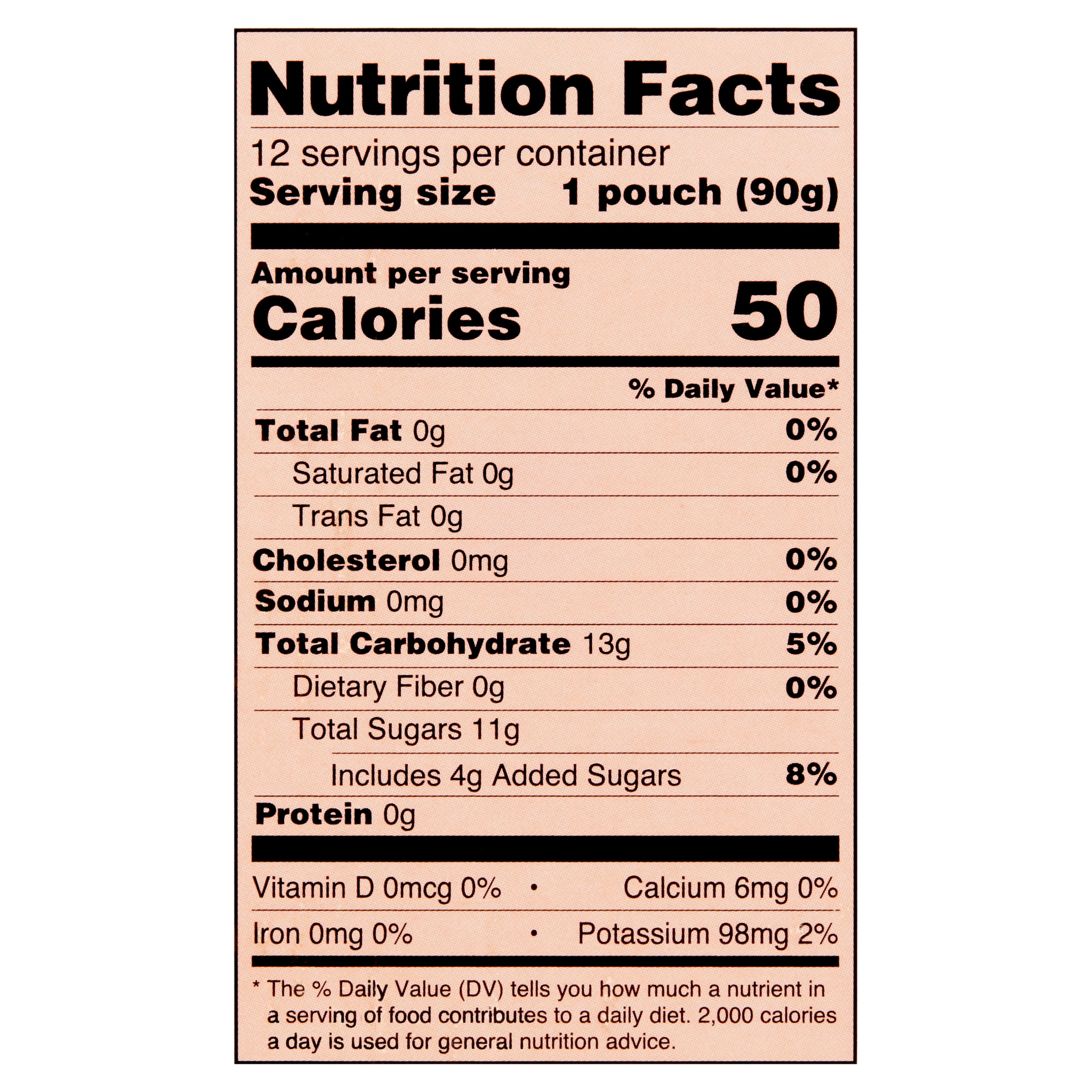 (4 pack) Great Value Cinnamon Applesauce, 3.2 oz, 12 Pouches