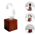 thumbnail image 3 of Wood & Acrylic Watch Display Stand for Luxury Watches - Compact Desktop Holder for Storage & Organization, 3 of 4