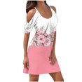 thumbnail image 1 of FcBaudy Camisole Sans Manches Robe Col en V, Robes d'Été pour Femmes, Robes Sans Manches Imprimées à Bretelles Mode Robe pour Femmes, 1 of 5