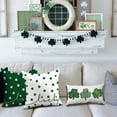 thumbnail image 5 of St Patricks Day Pillow Covers 18x18 Happy St Patricks Day Lucky White Clovers Decor for Green Throw Pillows Covers St Patricks Day Pillow Covers Decor Couch Living Room, 5 of 6
