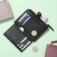thumbnail image 4 of SHNETY Women Wallet Multi Card Slot Smooth Zipper Faux Leather Small Size Fine Texture Short Wallet for Shopping, 4 of 8