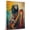 Afghan Hound, variant on Greyhound Dog Stretched Canvas Size 8x12 Harp Canvas – Cute Greyhound Canvas Wall Art of Puppy Playing Harp, Perfect for Dog and Music Fans