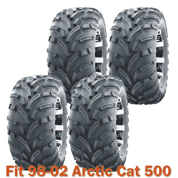 25x10-12 Complete Set WANDA ATV Tires for 98-02 Arctic Cat 500