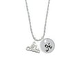 thumbnail image 2 of Delight Jewelry Silvertone #1 Coach Silvertone Script Initial Disc - H - Charm Necklace, 20"+3", 2 of 4