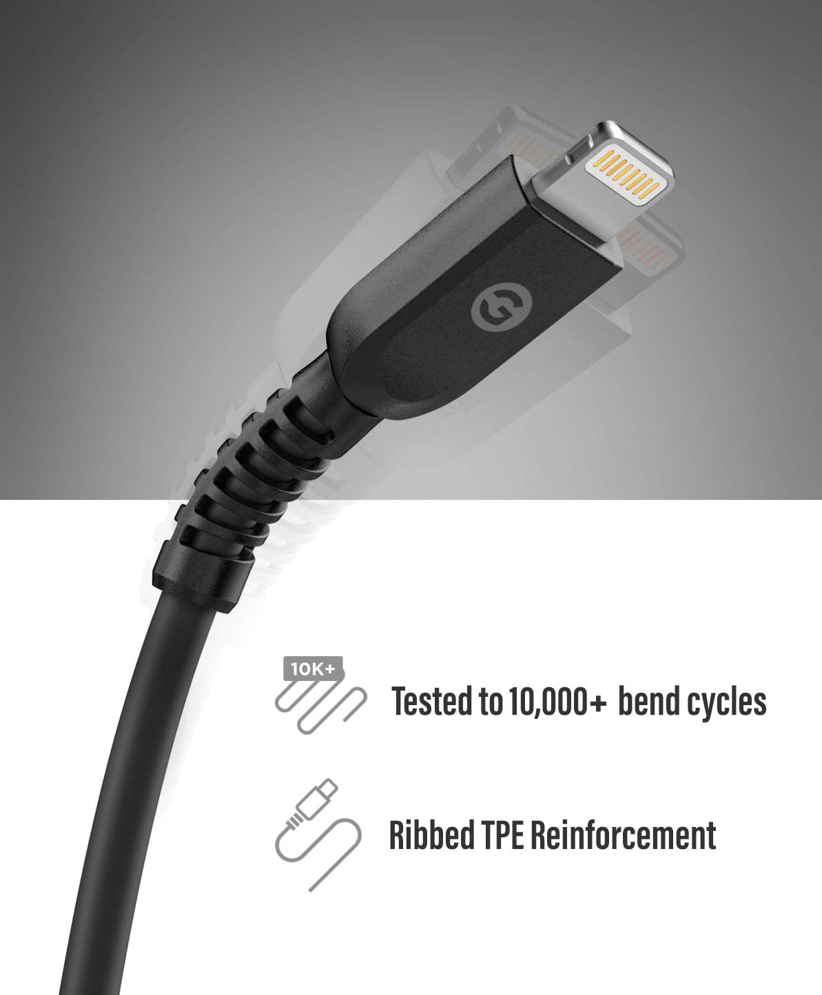 Galvanox USB-C to Lightning Cables (3 Pack) Apple MFi Certified Lighting to Type C Charging Cords - (Supports PD Fast Charge) 3Ft/5Ft/6Ft (Black)