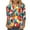 Multicolor Plus Size Blouse for Women_j, variant on CYMMPU Spring Tops Round Neck Tunic Tops 3/4 Sleeve Floral Printed Blouses for Women Dressy Casual Fall Fashion Shirts Loose Fit Lightweight Basic T-Shirts Multicolor S
