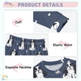 thumbnail image 4 of King Charles Dog Pattern Cotton Pajamas 2 Piece Set Sleepwear Soft and Comfortable Homewear Nightwear, 4 of 7