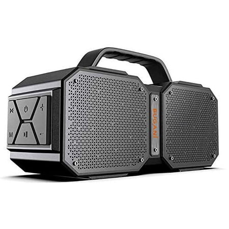BUGANI Bluetooth Speaker, M83 Portable Bluetooth Speakers 5.0, 40W Super Power, Rich Woofer, Stereo Loud. Suitable for Family Gatherings and Outdoor Travel. (Black)