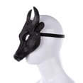 thumbnail image 4 of Visage Demi-Visage Mousse PU 3D Animal Réaliste Tête de Buffle, 4 of 8