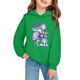 thumbnail image 2 of Moonsky Sudadera con capucha y cordón HUNTRX, estampado de grupo de chicas coreanas, jersey corto, suave y cómodo, top de manga larga para primavera y otoño. Verde 130, 2 of 5