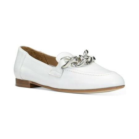 Women Donald Pliner Nolin Chain Loafer Flats Variety B4HP Msrp $158 (US 8.5,White)