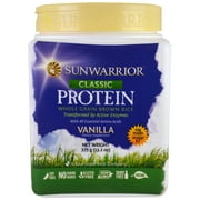 Sunwarrior Classic Raw Brown Rice Protein, Vanilla, 13.2 Oz