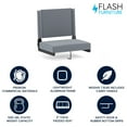 thumbnail image 2 of Flash Furniture Grandstand Comfort Seats by Flash - 500 lb. Rated Lightweight Stadium Chair with Handle & Ultra-Padded Seat, Gray, 2 of 16