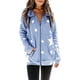 thumbnail image 1 of Sudaderas con media cremallera para mujer, estampado de estrellas, manga larga, casual, suelto, con cordón, tops con bolsillo Fokelyi WMZY-688-14, 1 of 1