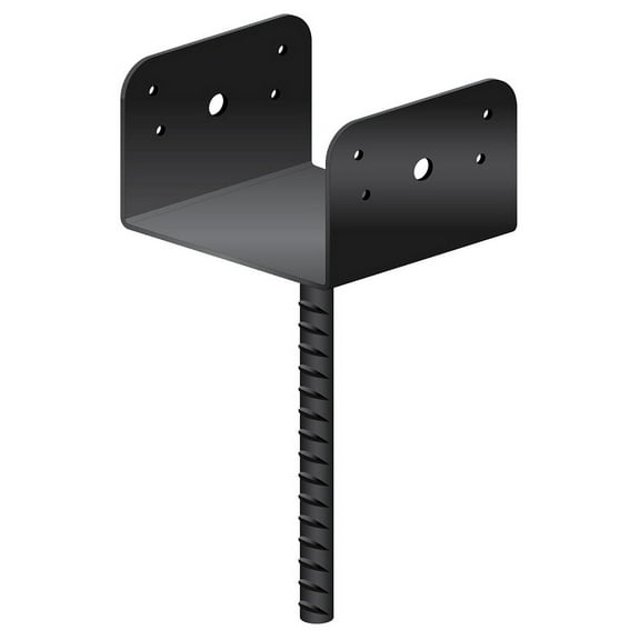 Bracket Saddle Deco 6in Black