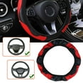 thumbnail image 4 of Leather Car Steering Wheel Cover Anti-slip Accessories 38CM/15inch>`~ N4W1, 4 of 8