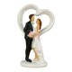 thumbnail image 2 of Figura de resina para tarta de boda, estatua de pareja, escultura romántica conmemorativa para amantes, para cumpleaños, marido, esposa y recién, 2 of 8