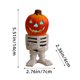 thumbnail image 3 of Decoraciones de Halloween, adornos de Halloween, luces LED de Halloween, adorno de mesa de jinetes de calabaza, cabeza de calabaza pequeña brillante, decoración de resina fantasma para jardín, adorno, 3 of 6
