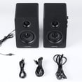 thumbnail image 2 of Sanyun SW208 Altavoces de estantería Activos Bluetooth 5.0 de 3"- Unidad de Altavoz de Fibra de Carb, 2 of 7