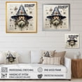 thumbnail image 4 of Designart "Gnome Drawing In Diagrammatic Style" Gnome Floater Framed Wall Art Prints, 4 of 5