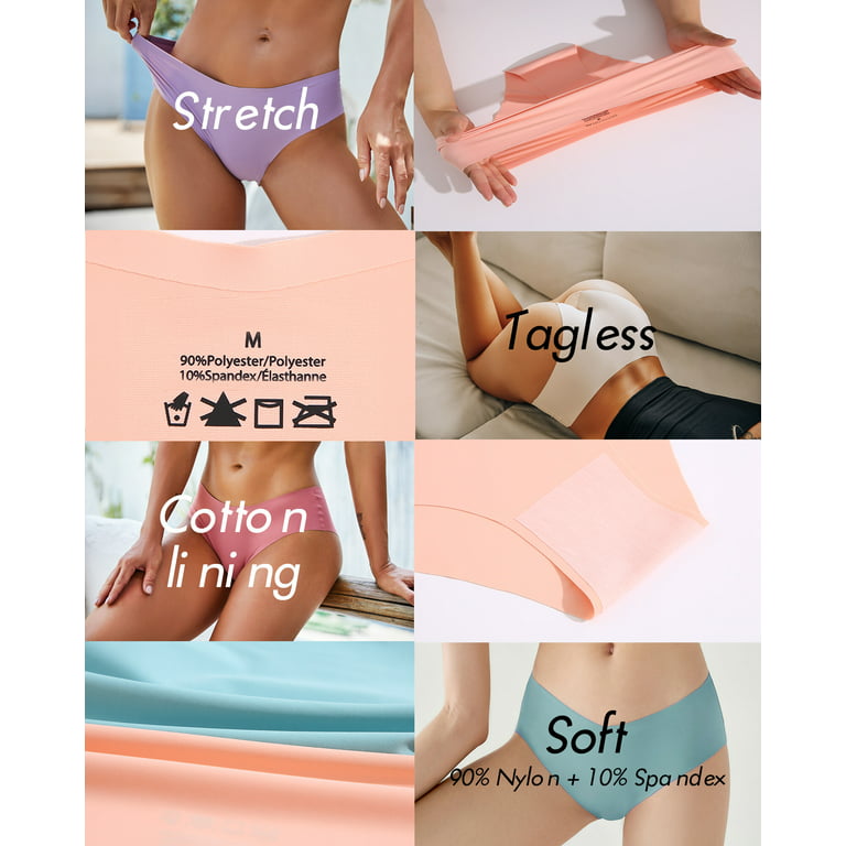 Women's Seamless Cheeky Bikini Panties Underwear