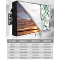 thumbnail image 7 of Outdoor TV Cover 70 to 75 Inch Weatherproof, Green Eucalyptus Leaves Waterproof TV Screen Protector for Outside Decor with Zipper and Pocket 68"L x 42"H , Watercolor Botanical&nbsp;Floral Print, 7 of 7