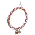 thumbnail image 4 of Bird Swing Perch Stand,Bird Cotton Rope Ring Bird Perch Stand Bird Colorful Swing Ring Tailored for Perfection, 4 of 14