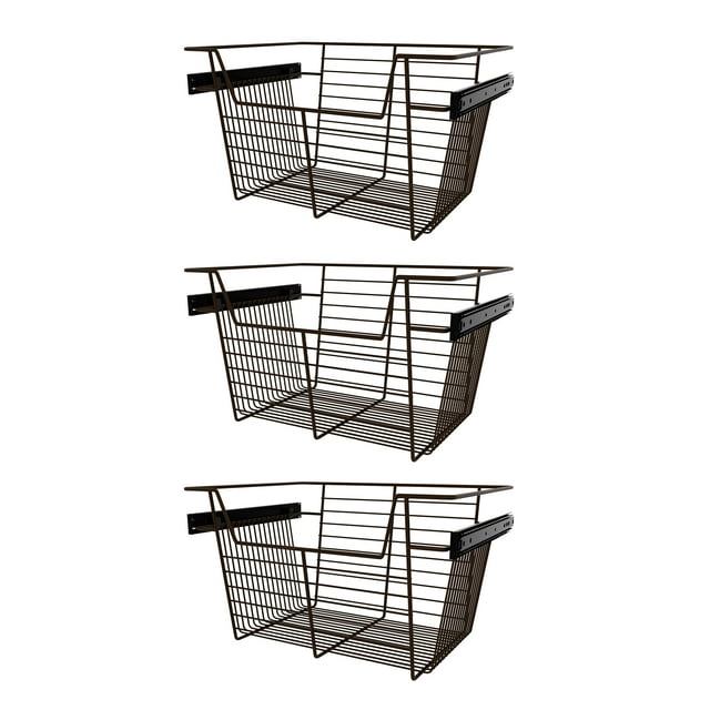 Rev-A-Shelf Sidelines Panier de Rangement CBSL-181410BZ-3 18", Bronze