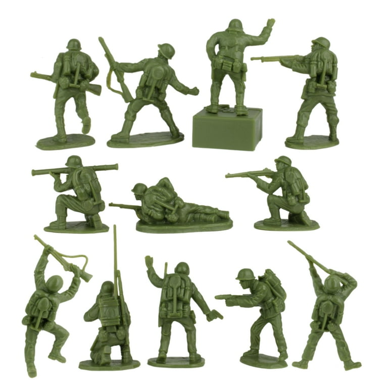 BMC WW2 Iwo Jima Plastic Army Men - 32 American and Japanese