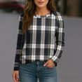 thumbnail image 5 of Stichou Sweatshirt for Women Long Sleeve Shirts Crew Neck Tops with Buttons Spring Fashion Outfits Winter Clothing Black S, 5 of 6
