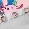 thumbnail image 4 of Manfei Sea Animal Axolotl Curtains Pack of 2 (42x84 Each),Colorful Sealife Croal Curtains Blackout,First Letter P Bedroom Curtains For Girls,Super Cozy Room Decor, 4 of 6
