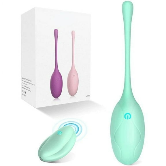 Ozmatip Kegel Balls for Women with Remote Control, Postpartum Exercise Ball, Pelvic Floor Exercises(Green)