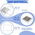 thumbnail image 3 of Rejilla de Ventilación de Plástico Uxcell, Salida de Aire Ajustable, Rejillas de Filtro de Ventilación Removibles con Pantalla de Malla Incorporada 10x10 Pulgadas, 3 of 7