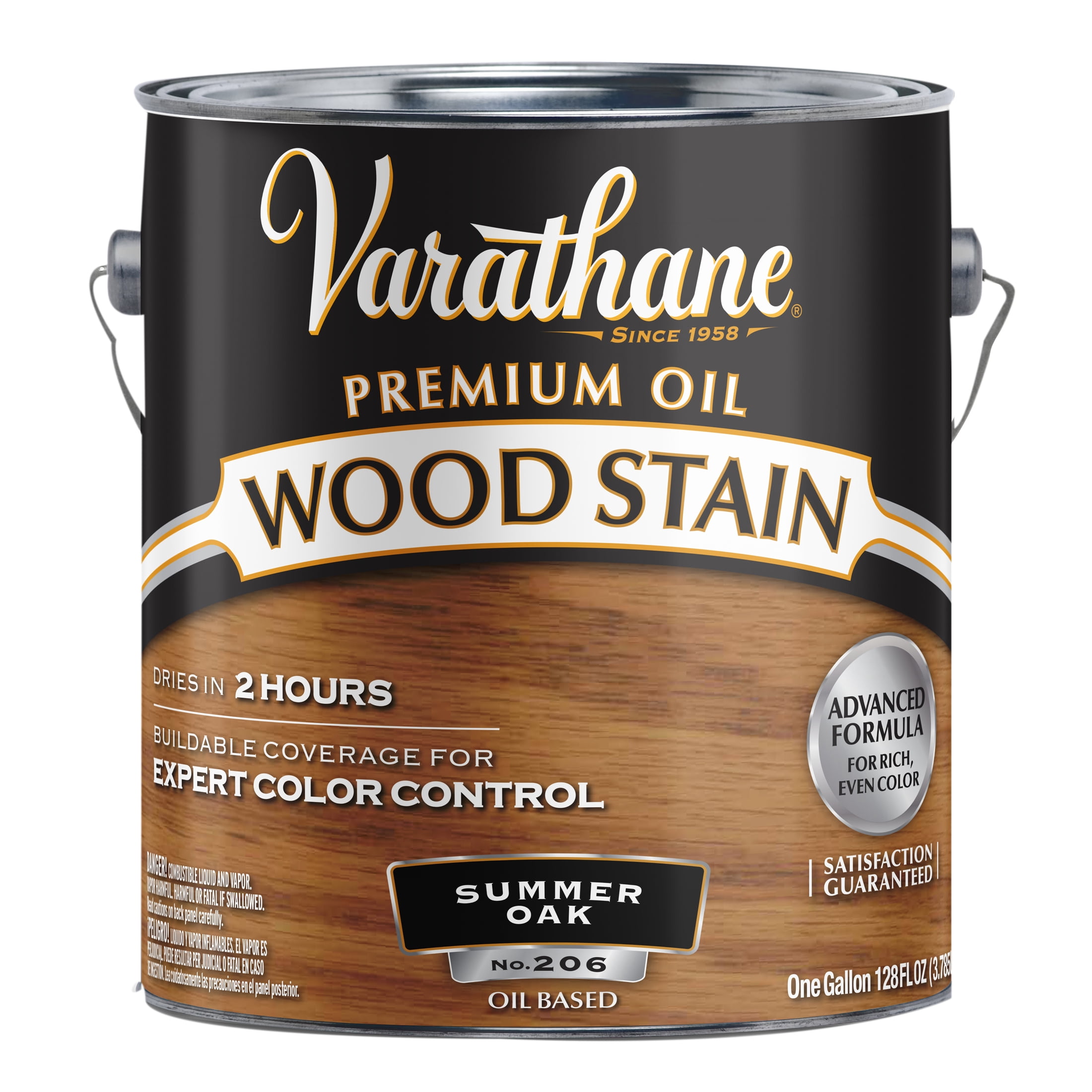 2 Pack, Summer Oak, Varathane Premium Oil-Based Interior Wood Stain-237992, Gallon