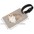 thumbnail image 4 of Balery Sunflower Gnomes 4 Print Durable Luggage Tags with Secure Strap, Personalized Travel ID Tags for Suitcases, Bags, and Backpacks - Easy Identification for Men and Women, 4 of 8