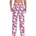 thumbnail image 3 of Goofa Orchids Flowers Printed Soft Pajama Pants for Men, Wide Leg Comfy Casual Lounge Yoga Pants-Small, 3 of 9