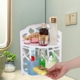 thumbnail image 6 of Litrail No Drill Bathroom Corner Shelf Organizer - PVC Waterproof White Storage Rack, Easy Assemble for Small Spaces Bathroom Bedroom, 6 of 6