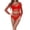 Red, variant on Women's Chemical Fiber Underwear Intimates Women Hollow Sexy Underwear Black Seductive Pajamas Net Clothes Women Pants Net Clothes