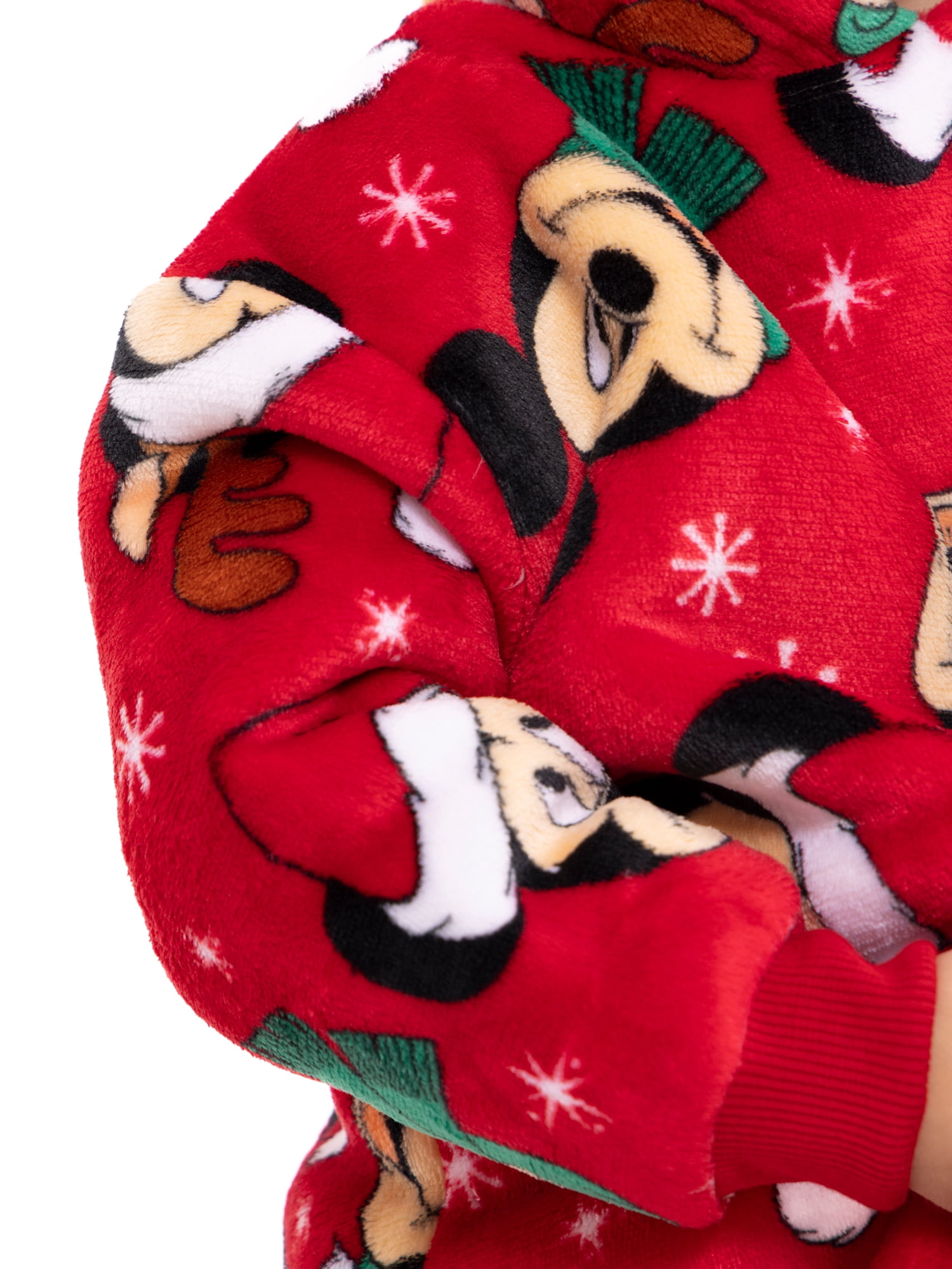 Disney Mickey Mouse Toddler Boys Cozy Hoodie with Faux Shearling Lining, Sizes 12M-5T