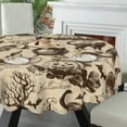thumbnail image 5 of Eveokoki Halloween Tablecloth Halloween Pattern Tablecloth Washable Round Tablecloth 60 Inch Reusable Table Cloth for Home Party Dining Table Decor, 5 of 5
