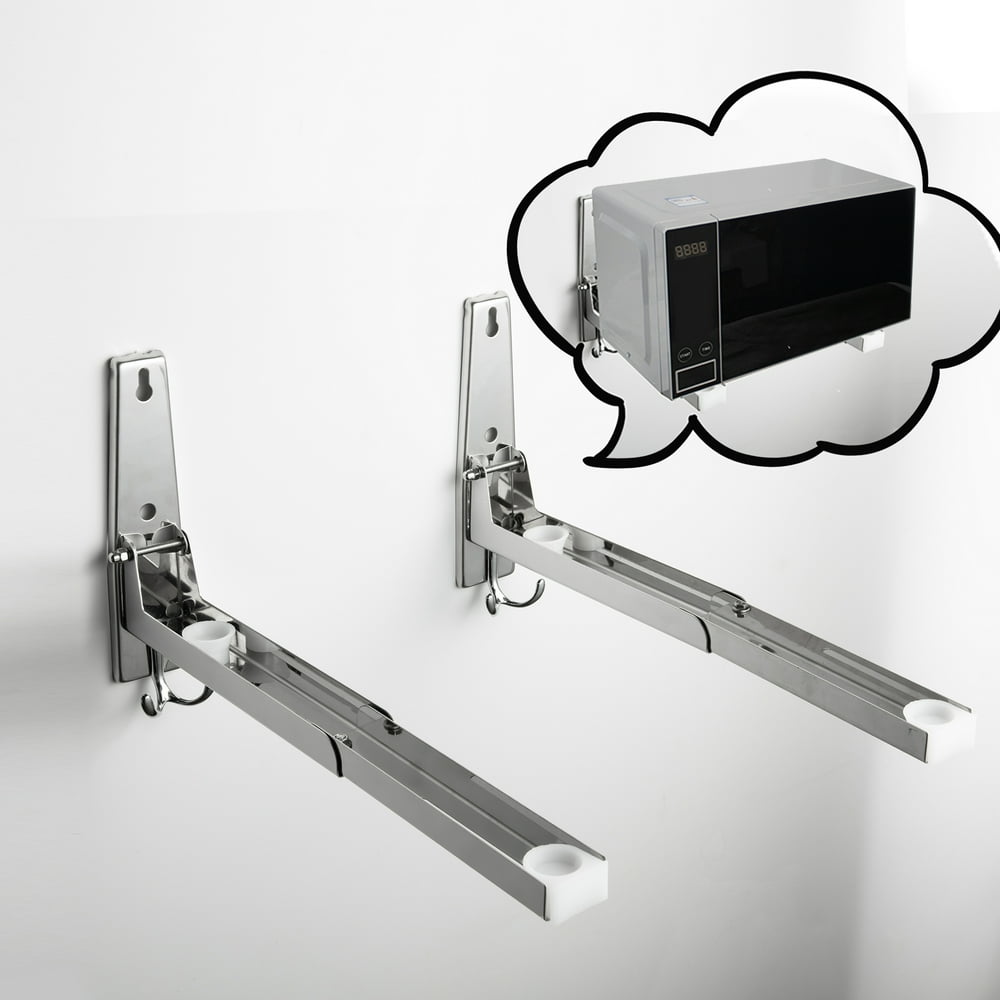 NK SUPPORT Stainless Steel Microwave Mount Bracket, Support Frame Steel