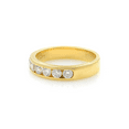 thumbnail image 3 of Channel Set Round Diamond Wedding Ring Band 18K Yellow Gold 0.50Cttw Size 5.5, 3 of 7