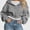 Gray, variant on Lumosvexa Women's Zipper Hooded Jacket, Long Sleeve Lightweight Loose Fit Winter Casual Crop Jacket Gray L