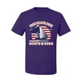 thumbnail image 2 of Wild Bobby, Vintage Retro USA Prestige Worldwide Funny Boats and Hoes Men's Graphic T-Shirt, Purple, Medium, 2 of 5