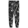 thumbnail image 5 of Men's Camouflage Print Jogger Pajama Pants, Drawstring Two Pocket Cuffed Lounge Sleep Trousers Nightwear Slacks, Black, S, 5 of 6