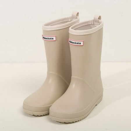 

Ediodpoh Girls Boys Non Kids Rain Boots Child Shoes Unisex Children Boots Girls Boots Khaki 1M