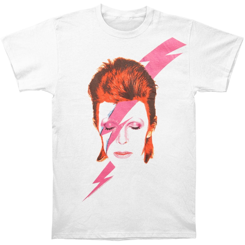 David Bowie Aladdin Sane Flash Official Ladies White T-Shirt Womens Girls 