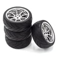 thumbnail image 3 of Yeacher RC Drift Tires RC Racing Car Tires 4pcs Replacements for 1/10 HSP94123 94122 D5, 3 of 8