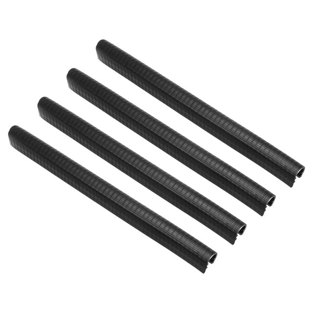 Unique Bargains 11.8' Skateboard Deck Guards Protector, 4 Pack Skate Deck Edge Protection, Black