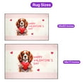 thumbnail image 5 of Happy Valentine's Day Cavalier King Charles Spaniel Brings Love Heart Indoor Rug Dog Lover Gifts Carpet Living Bed Room Sofa Home Decor - 02028, 5 of 5